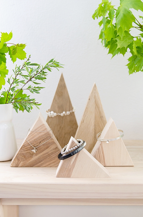 [Das Beste aus Resten] Holzpyramiden zur Schmuckaufbewahrung selber machen