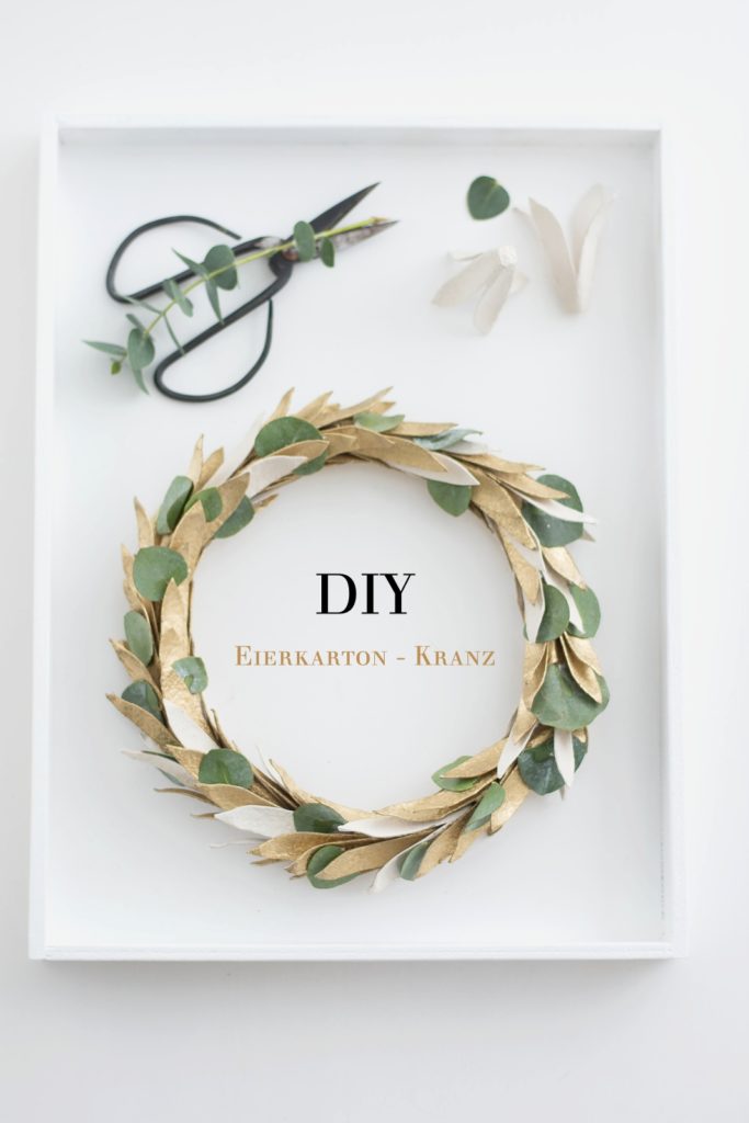 DIY Kranz aus Eierkarton