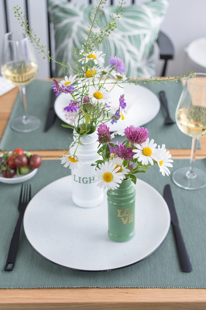 DIY: Upcycling Vasen für den Sommertisch #werbung #kotanyi #kotanyimoments