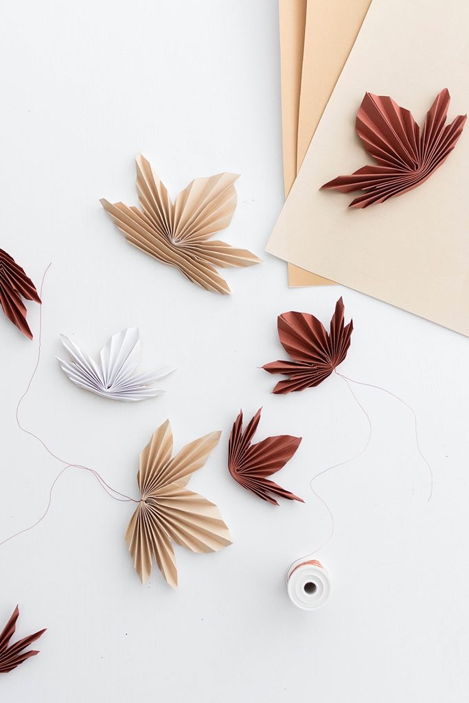 DIY | Herbstliche Blättergirlande aus Papier