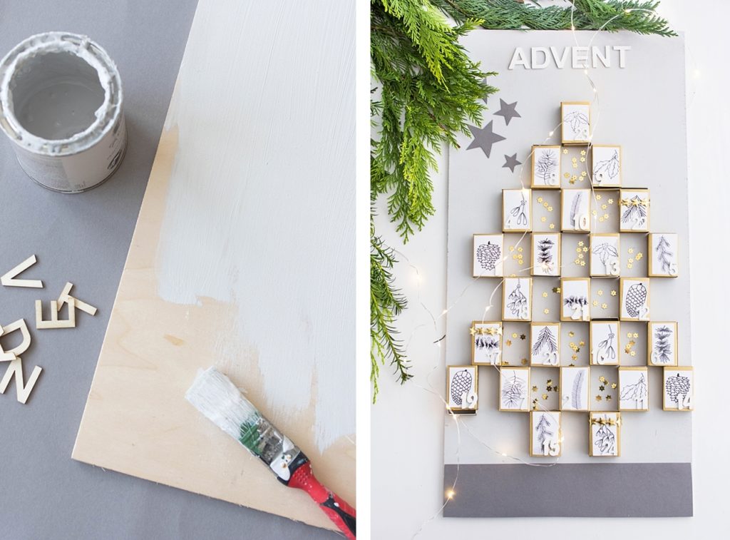 24x Vorfreude: DIY Adventkalender aus Streichholzschachteln