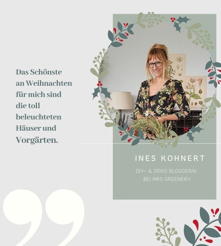 ADVENT-SPECIAL: Weihnachten bei DIY- und Deko-Bloggerin Ines Kohnert von Mrs Greenery