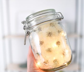 DIY Wunschglas mit echten Pusteblumen