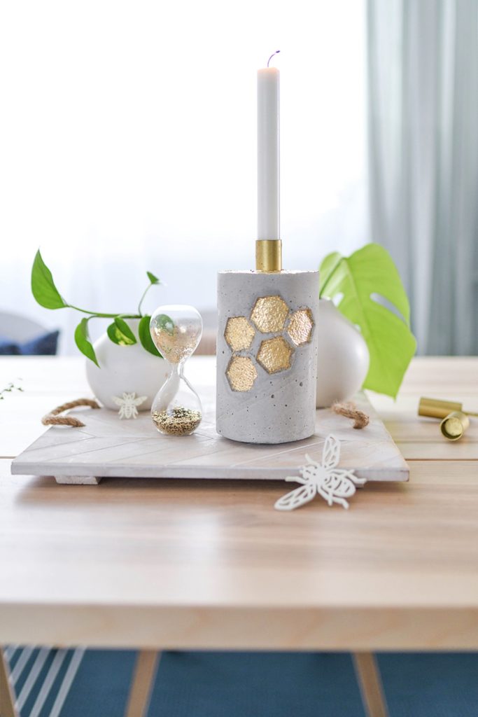 DIY: Honeycomb Vase aus Beton selber gießen