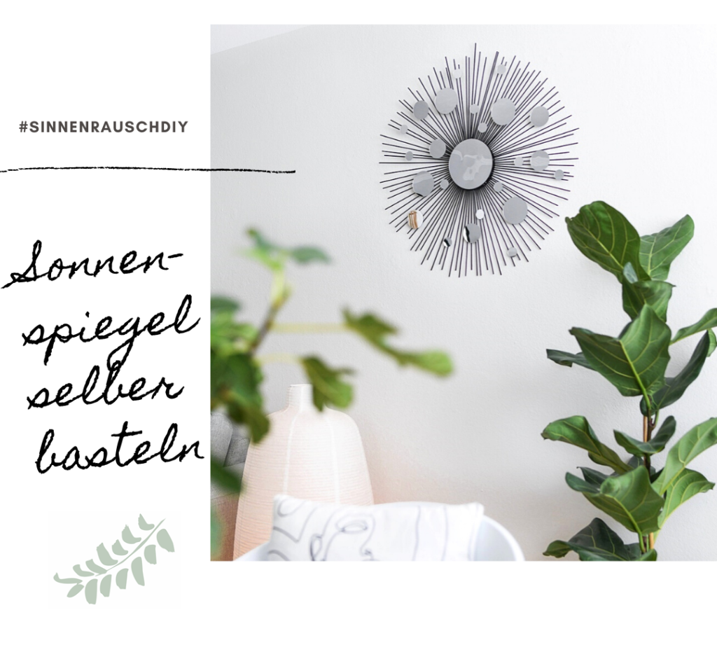 DIY: Low Budget-Sonnenspiegel aus Holzspießen und Spiegelstickern