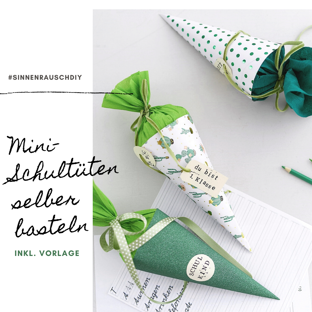 Mini Schultüte Basteln