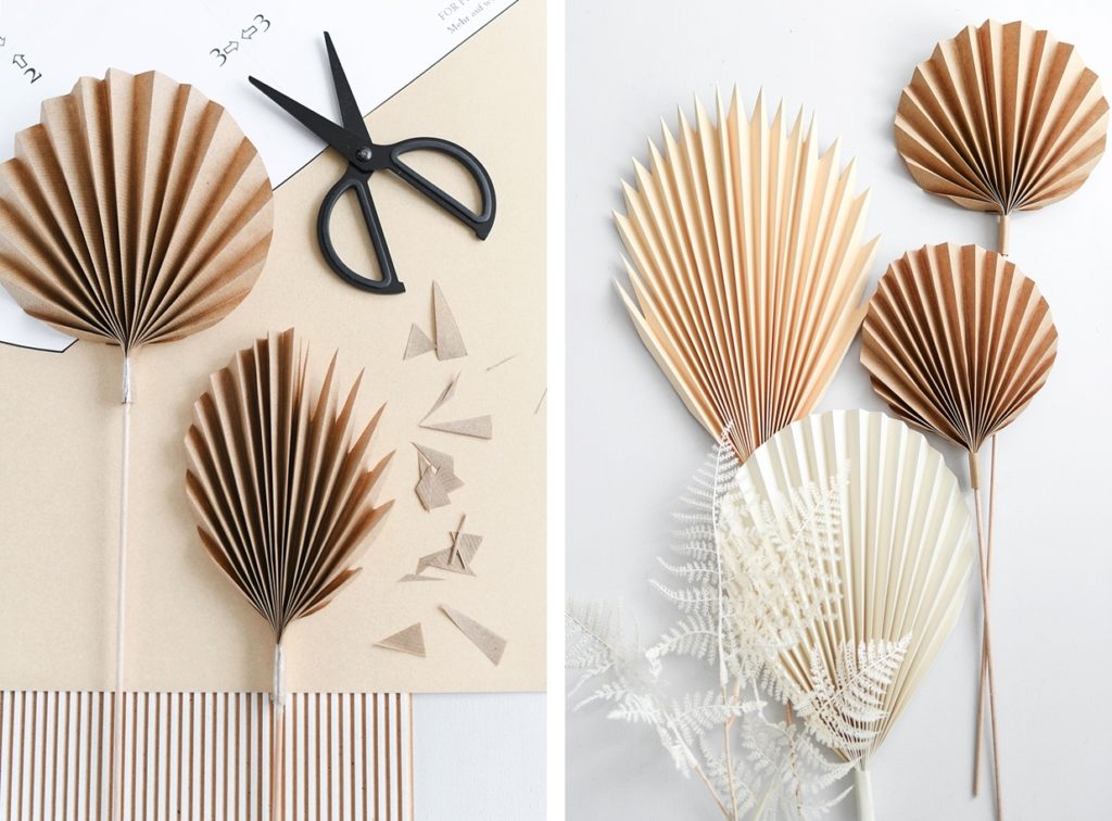 DIY: Palmenblätter aus Papier selber falten inkl. Vorlage