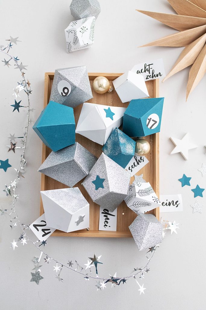Der schönste Countdown des Jahres: DIY Adventkalender aus Papier-Diamanten