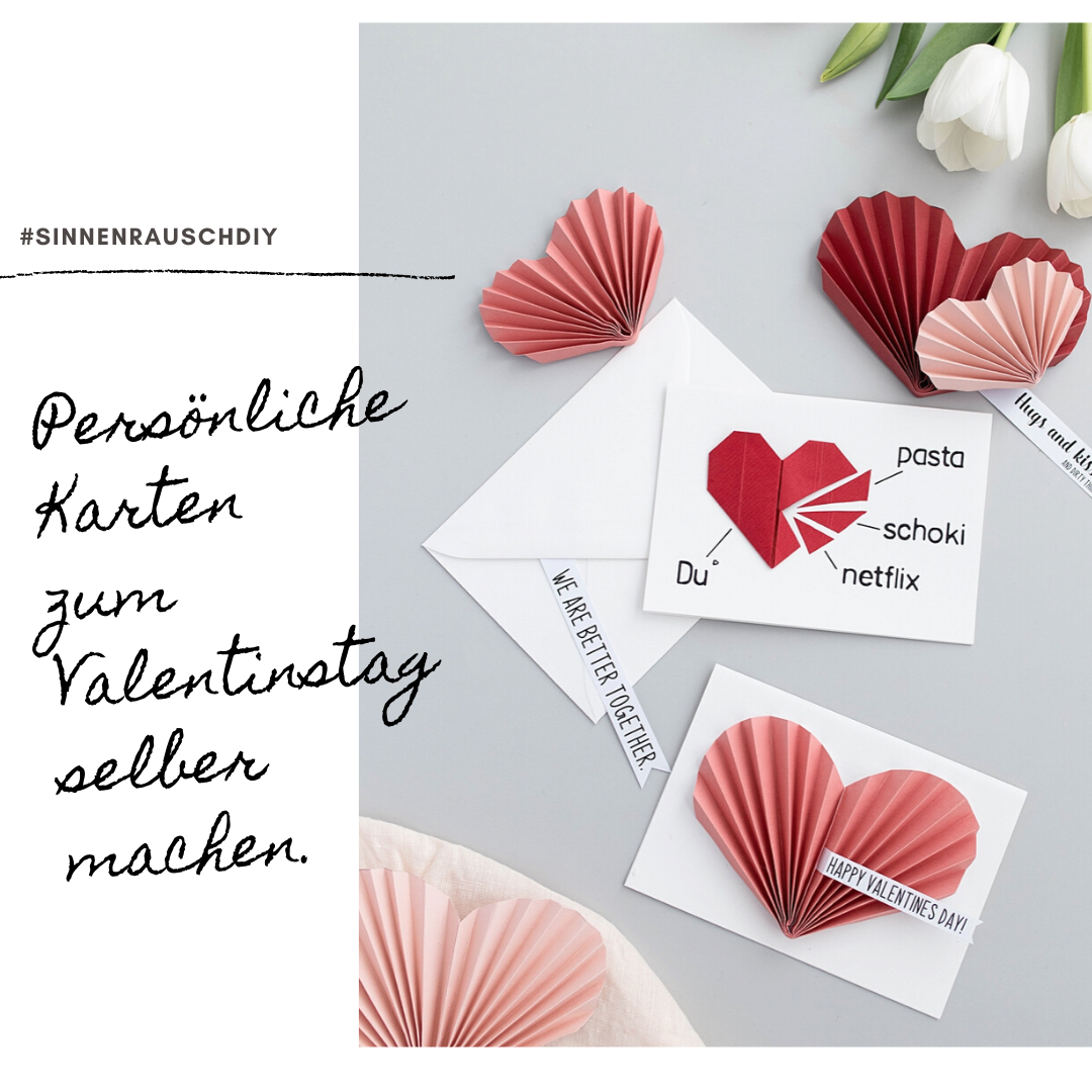 Diy Romantische Valentinstags Karten Selber Machen Anleitung Für Einfache Papierherzen 9034