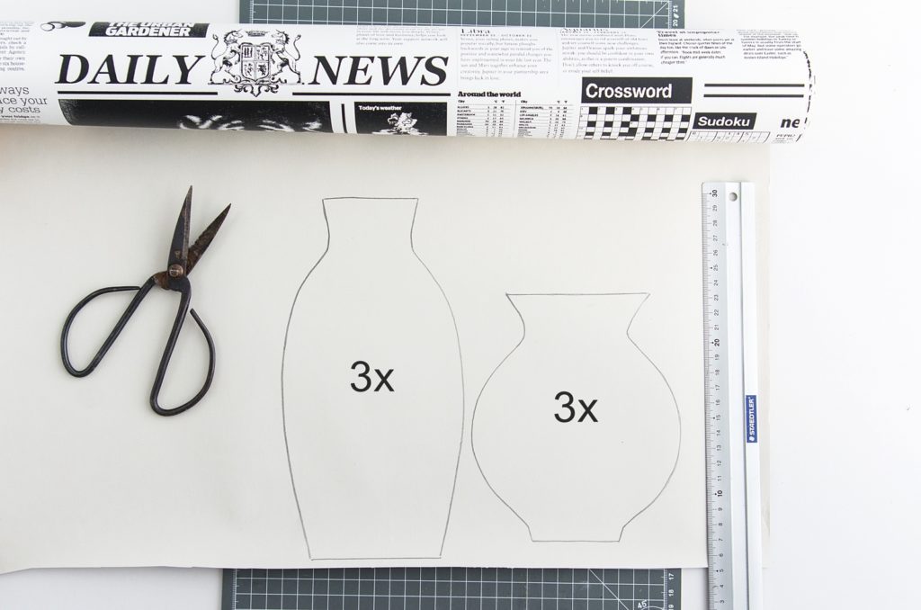 DIY | Einfache Papiervasen in 3D-Optik selber nähen #diy #sinnenrauschDIY