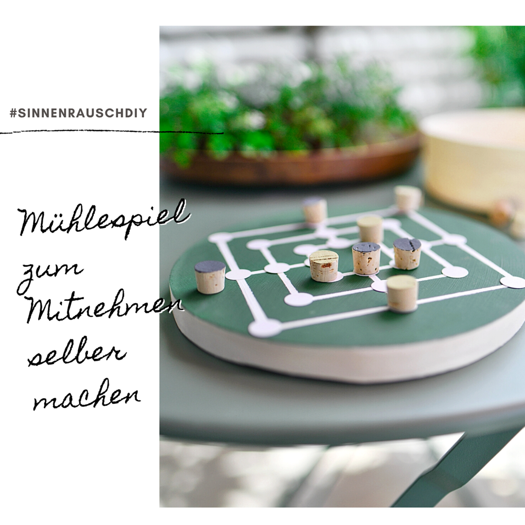 Spielend einfach nachzumachen: DIY Mühlespiel für unterwegs