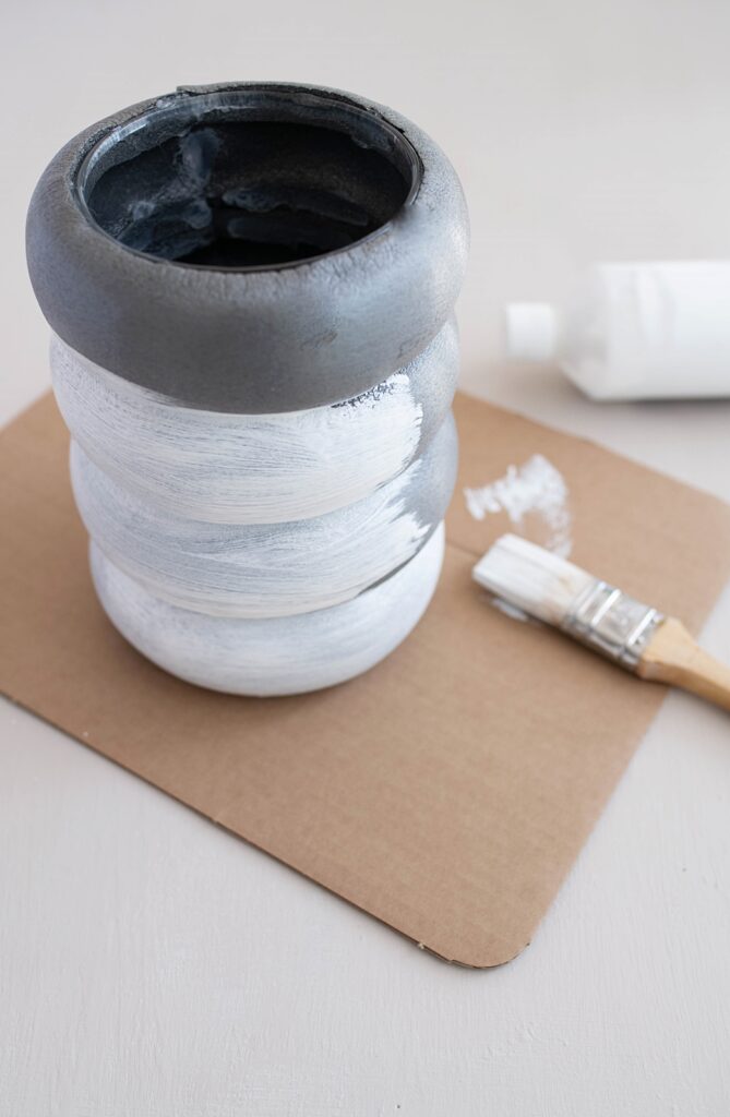 DIY Vase mit Rohrisolierungen