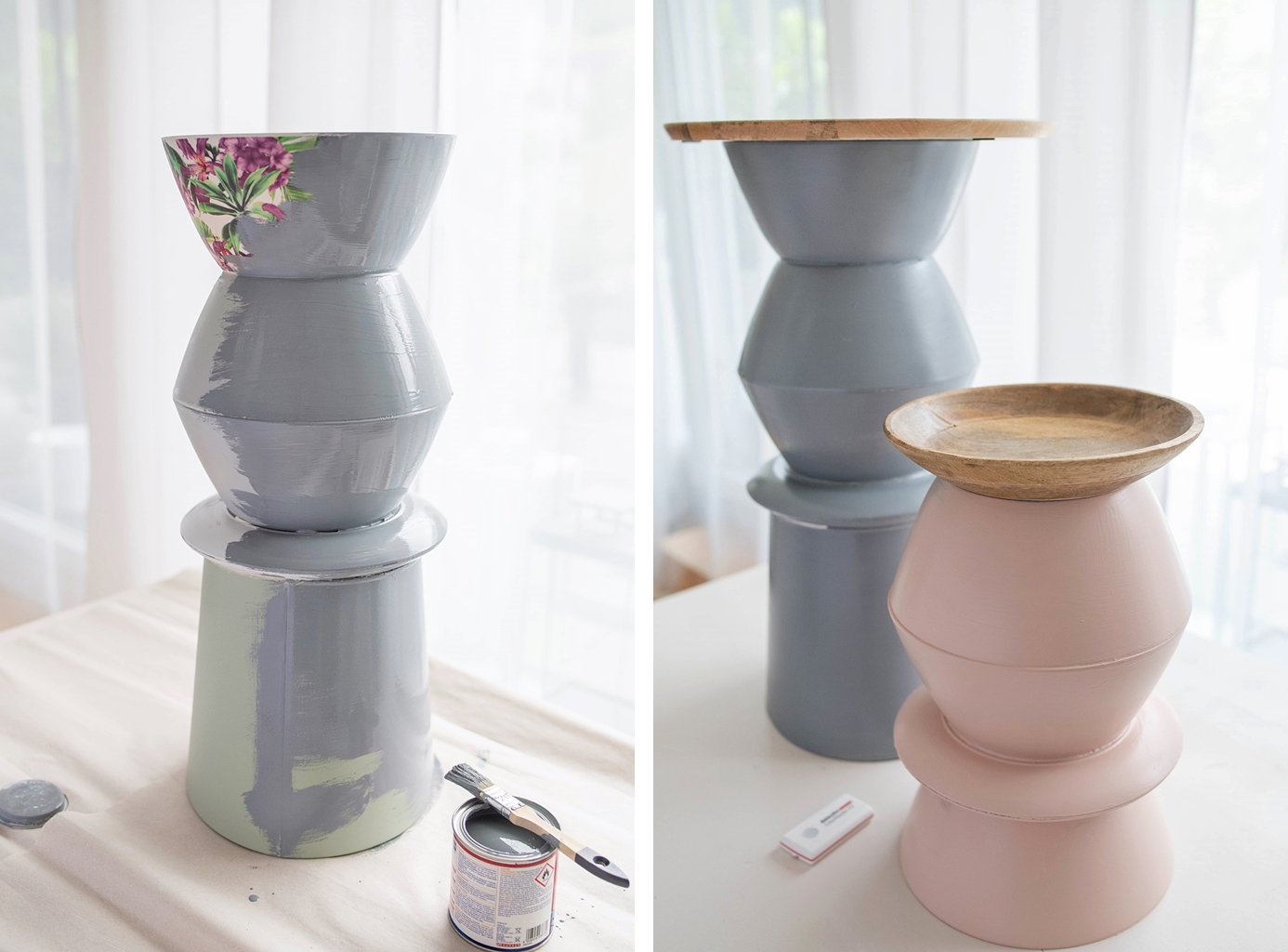 Zeit für draußen Einfache DIY Beistelltische für Terrasse, Garten und