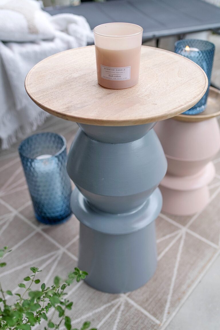 Zeit für draußen Einfache DIY Beistelltische für Terrasse, Garten und