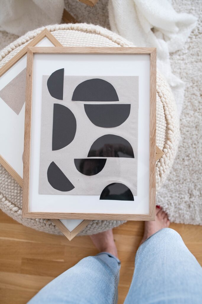 Moderne Circle-Prints ganz einfach mit Papier-Resten selbst gestalten