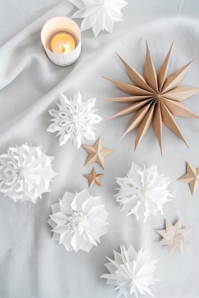 DIY Mini Sterne aus Papiertüten
