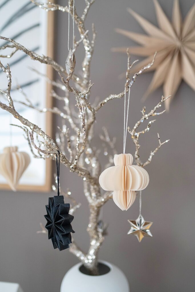 DIY Papierornamente für Weihnachten 