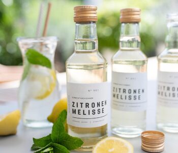 Schmeckt nach Sommer: Rezept für Zitronenmelissensirup + Etiketten Download