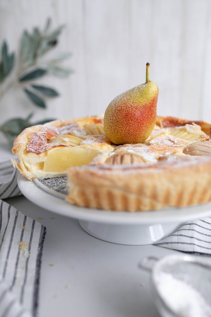 Crostata di ricotta e pere 
Birnen Tarte