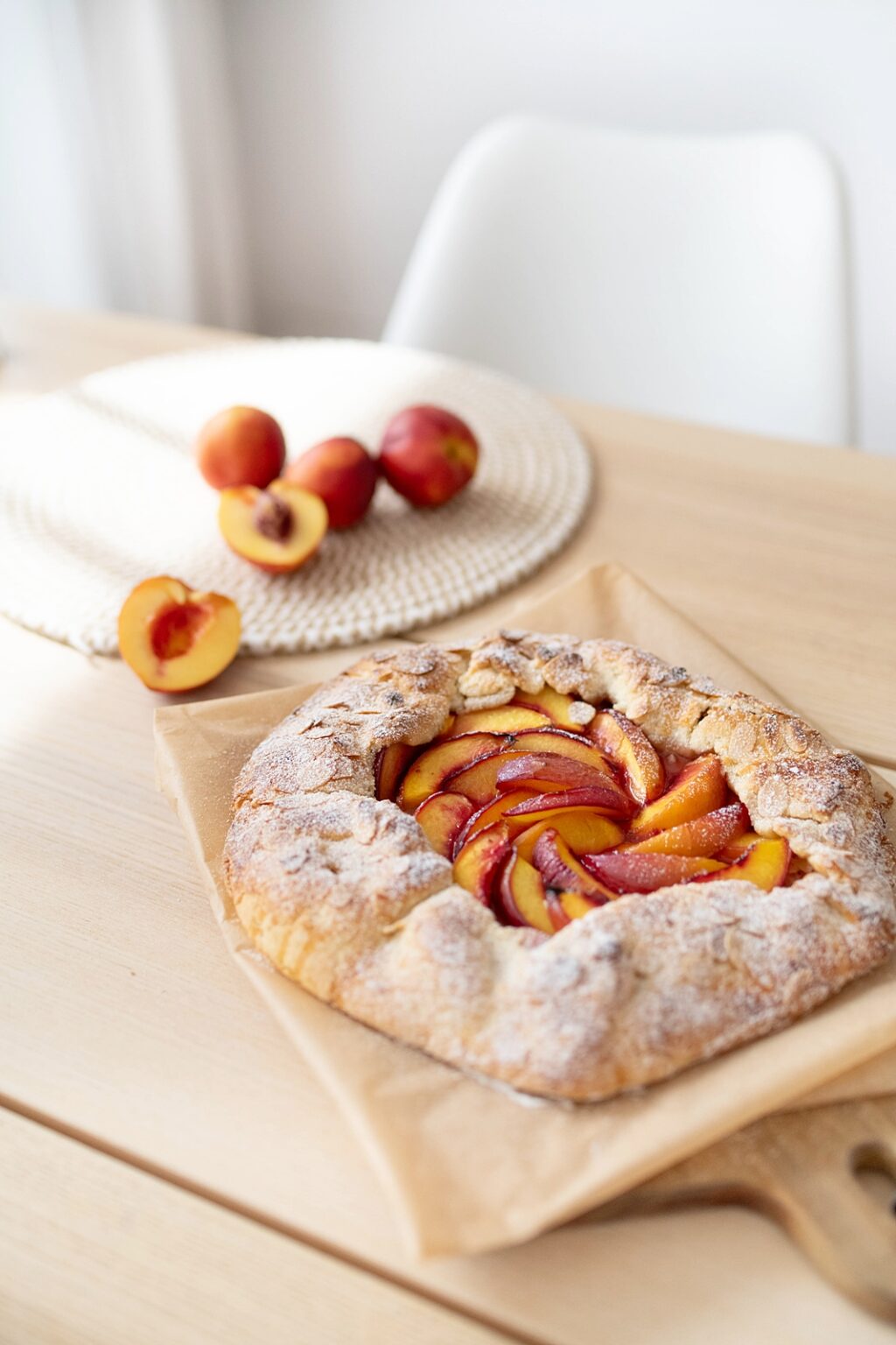 Rezept: Galette mit Nektarinen - ohne Kuchenform backen – Sinnenrausch