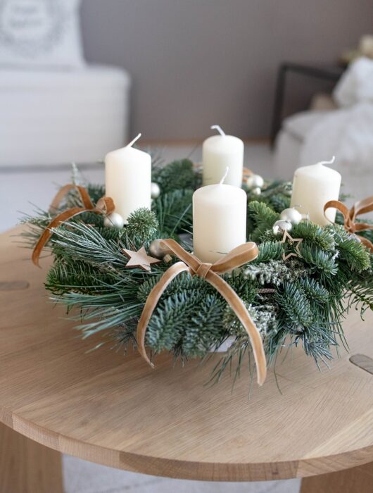 DIY Adventskranz selber stecken