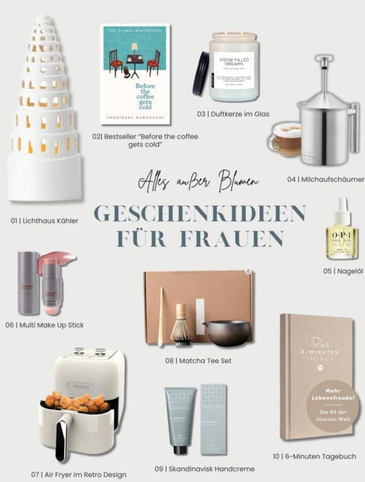 Alles außer Blumen: Weihnachtliche Geschenkideen für Frauen