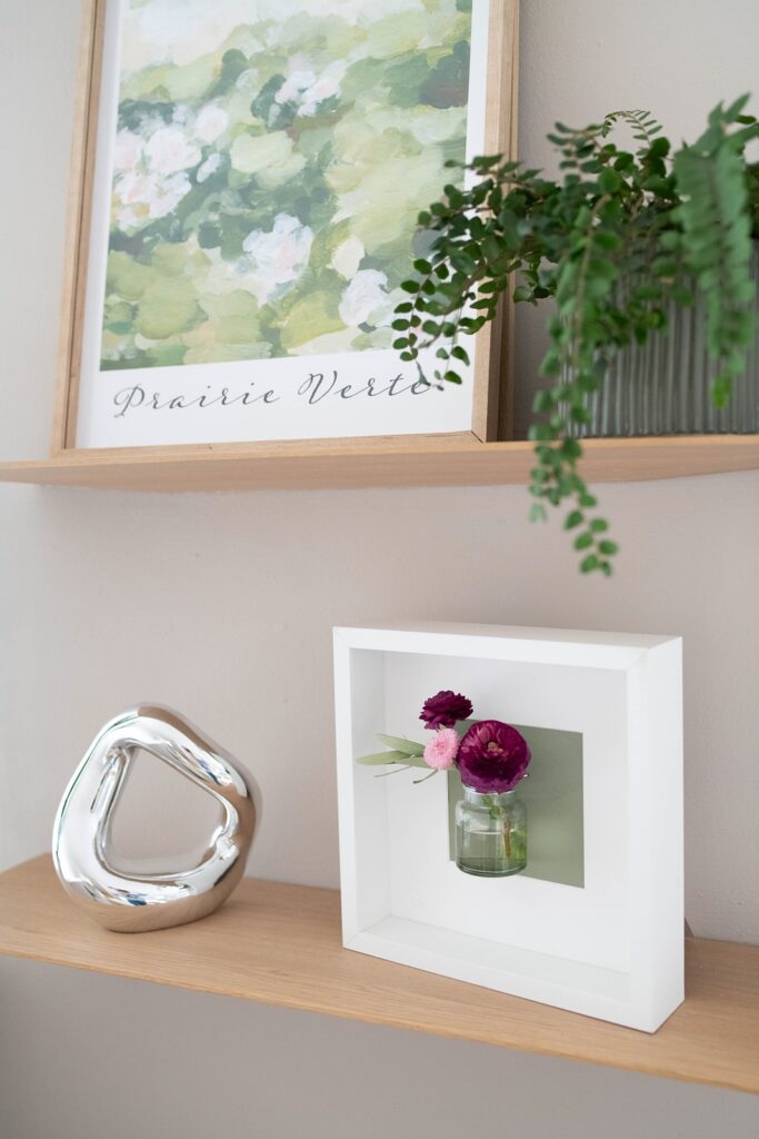 DIY Blumen im Bilderrahmen