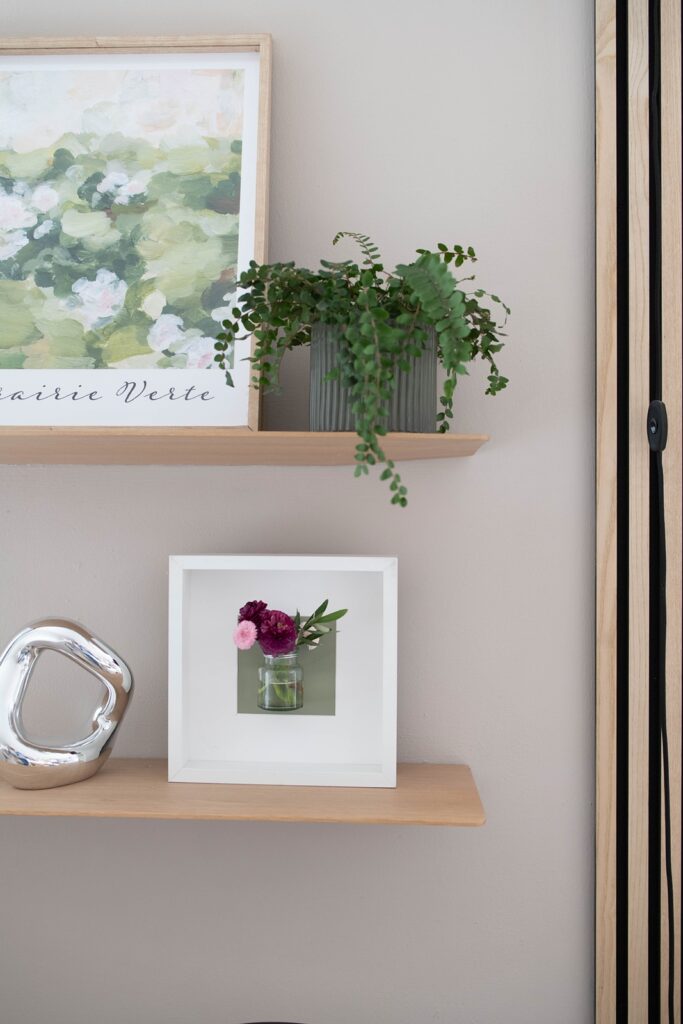 DIY Blumen im Bilderrahmen