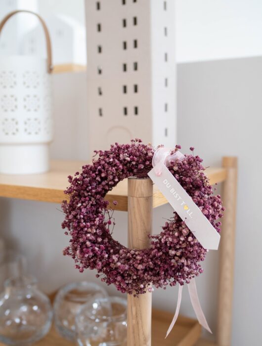 DIY Trockenblumen Kranz