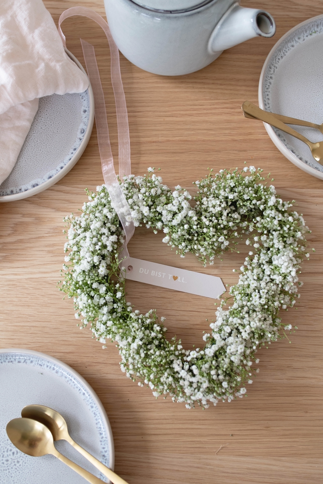 Schleierkraut Herz DIY